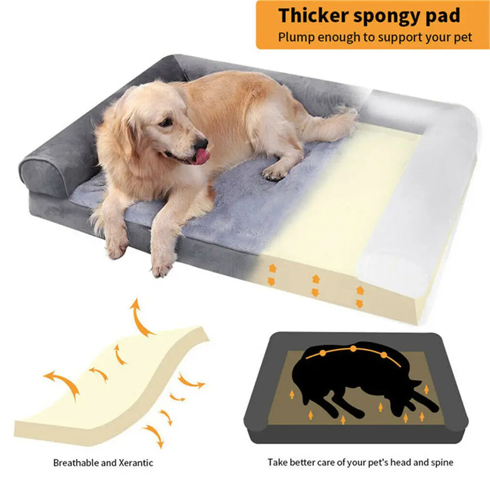 BINGOPAW Orthopedic Dog Bed With Removable Cover And Foam Mattress