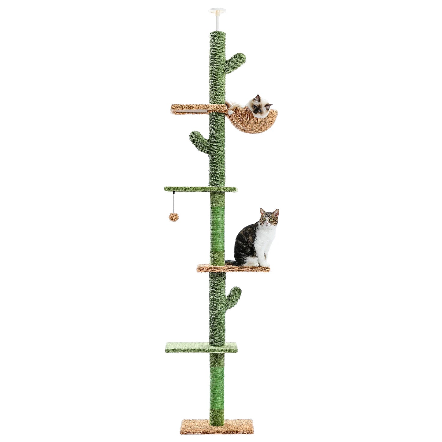 PAWZ Road Cat Tree 5-Tier Floor To Ceiling Tower Indoor