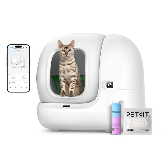 Automatic Self-Cleaning Cat Litter Box With App Control And Sensors