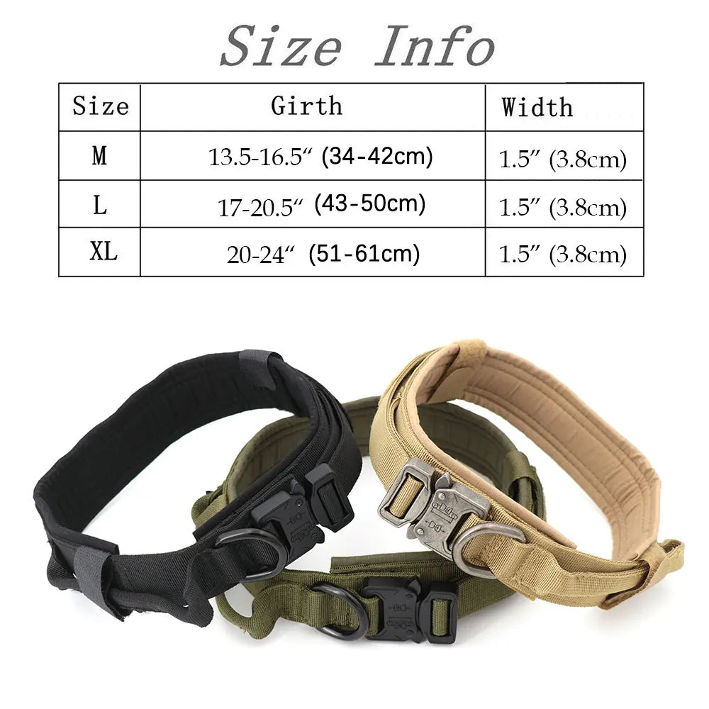 PETRAVEL Dog Training Collar Tactical Leash Set With Control Handle